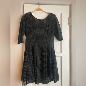 Black dress with gold studs